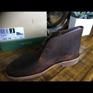 Clarks dark brown Bushacre 2 chukka boots NWT
